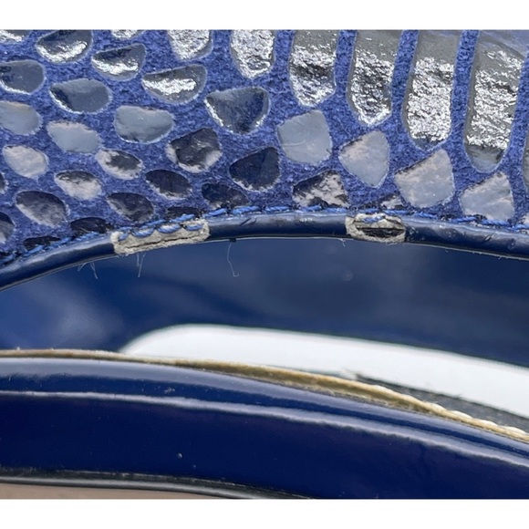 White House | Black Market Blue "Bluebell" Platform Heels Size 8M - Picture 6 of 8